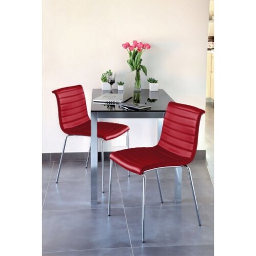 chaise rouge structurechrome