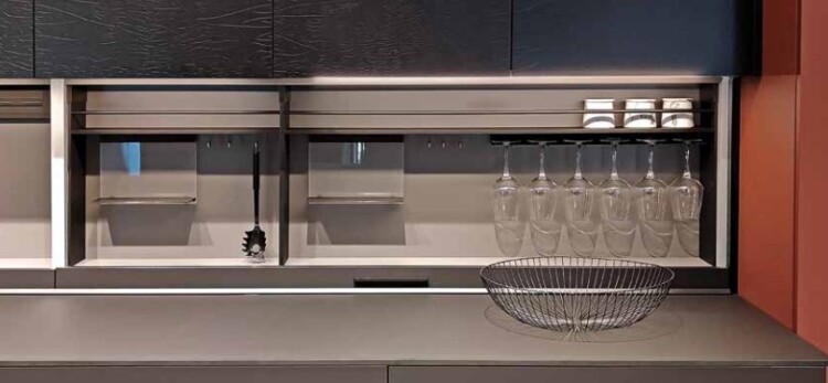 rangements pratiques pour verres cuisine design